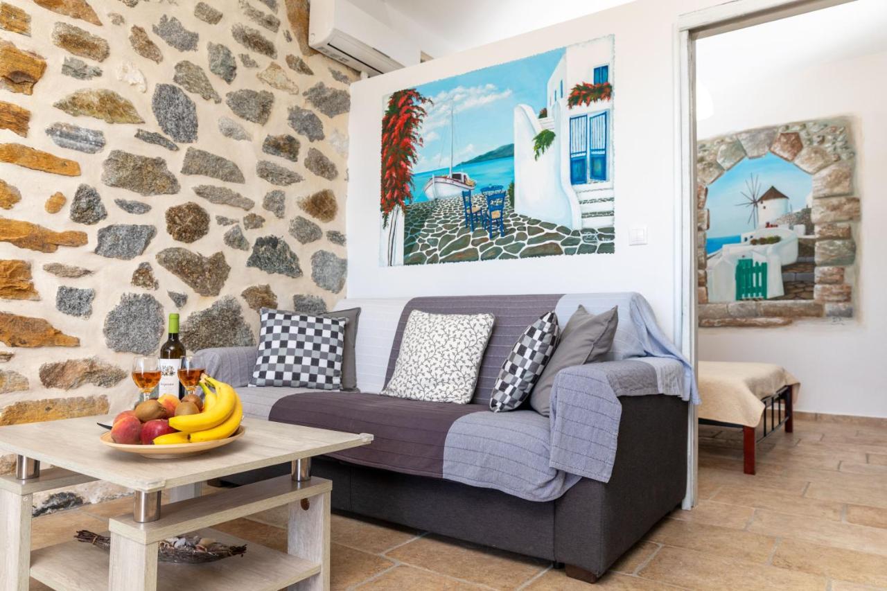 הוילה Glinado Naxos The Stone House Naxos מראה חיצוני תמונה